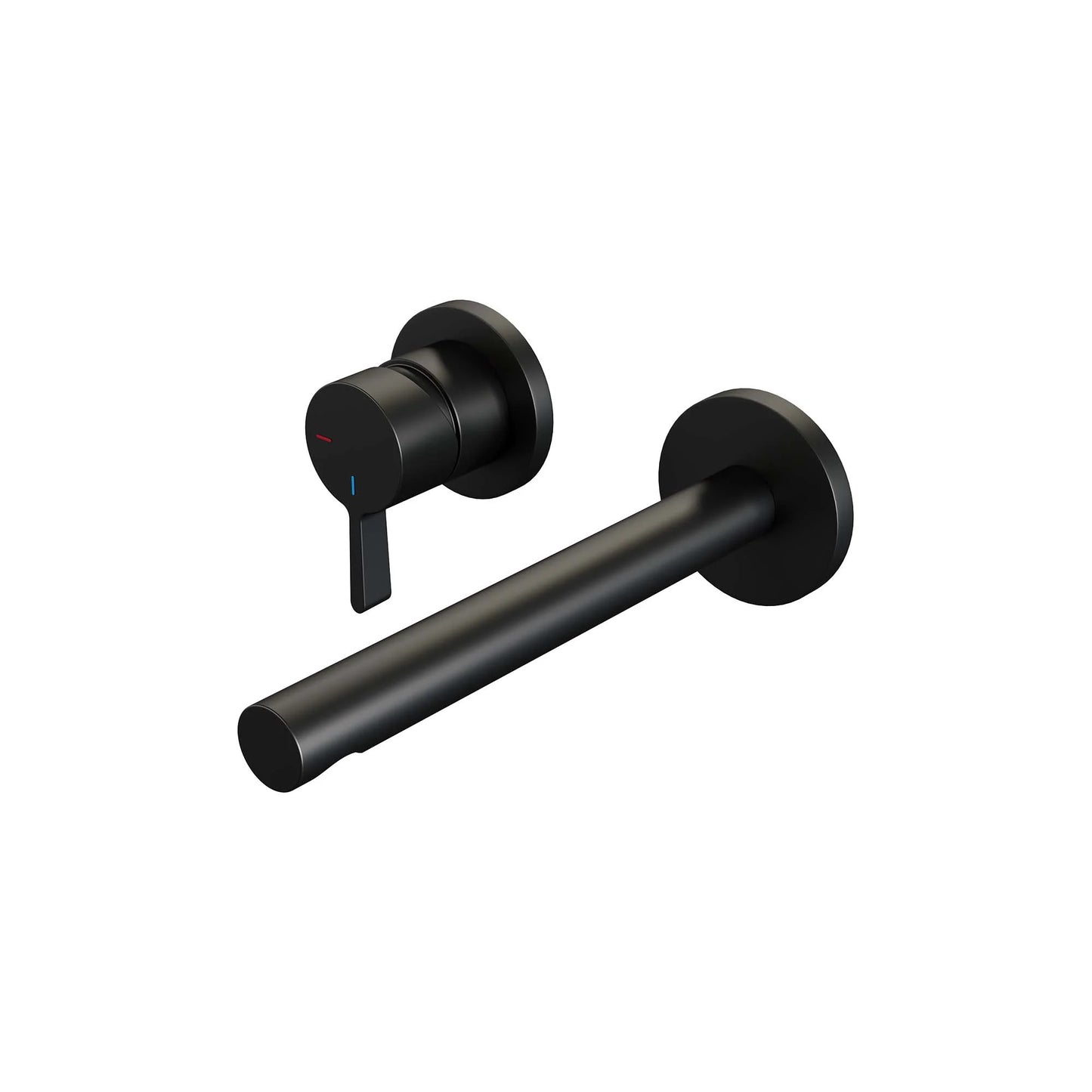 BRAUER Black Edition inbouw wastafelmengkraan met rechte uitloop en rozetten model E2 mat zwart