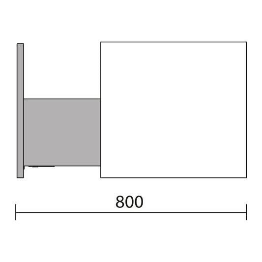 Salgar BIBA 80 cm 1 lade MACCHIATO