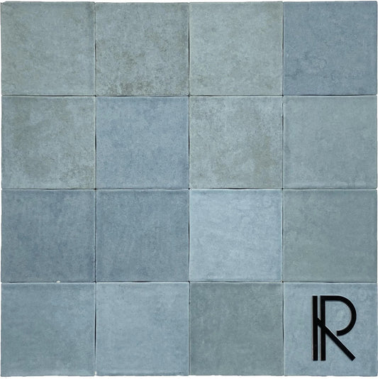 Revoir Paris Atelier Turquoise Mat 10x10 cm