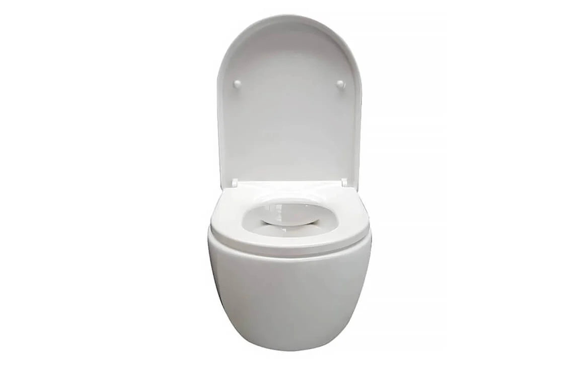 Wandcloset easy flush rimfree compact 36x48x25 cm met softclose zitting