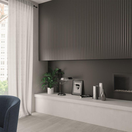 WOW STRIPES GRAPHITE Wandtegel 7,5×30 cm (doosinhoud 0.289 m2)2