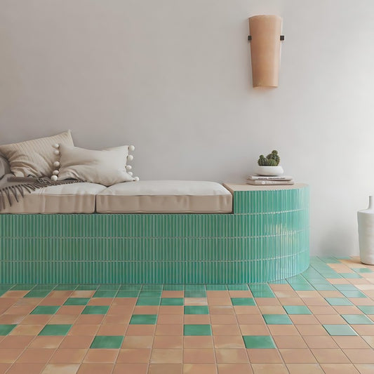 WOW SWEET BARS TURQUES GLOSS Wandtegel 11,6×11,6 cm (doosinhoud 0.411 m2)2