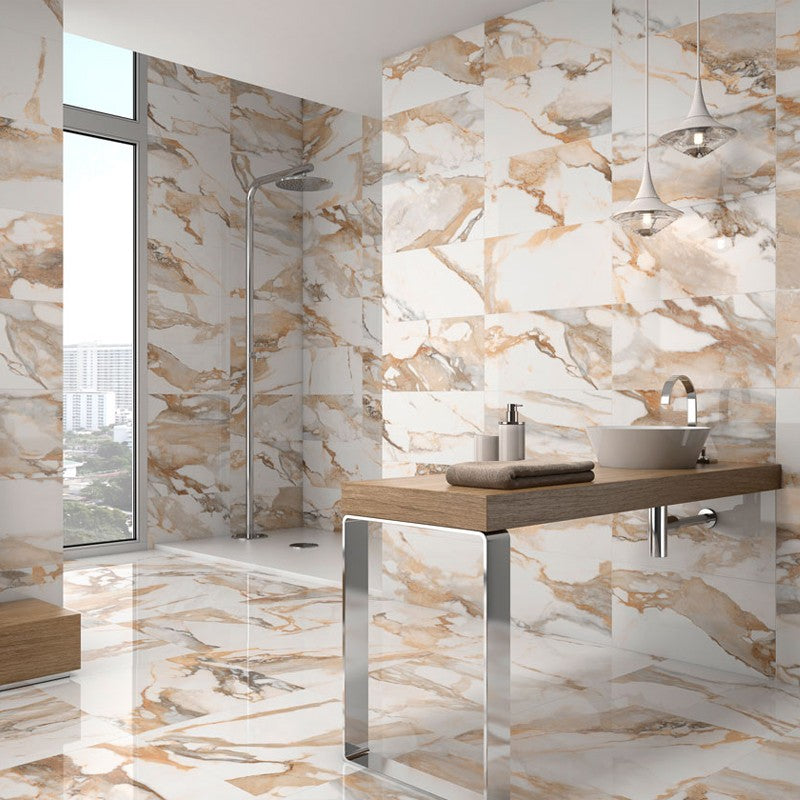 GEO TILES CRASH Vloertegel Beige Glans 30×60 cm (doosinhoud 1.08 m2)2