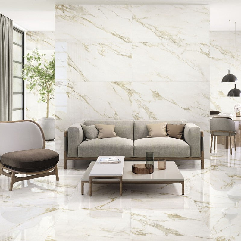 Vloer- en Wandtegel PULIDO Marmerlook Adaggio Gold 80×80 cm (doosinhoud 1.28 m2)4