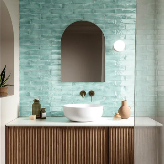 Wandtegel Novabell FUSION AQUAMARINE 6×25 cm (doosinhoud 0.75 m2)2