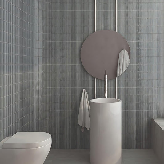 WOW SWEET BARS MINERAL GREY GLOSS Wandtegel 12,5×25 cm (doosinhoud 0.438 m2)2