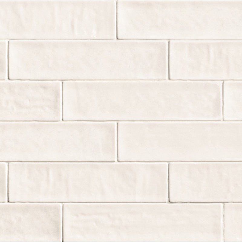 Wandtegel Natucer Zellige White Mat 6.2×25 cm (doosinhoud 0.5 m2)2