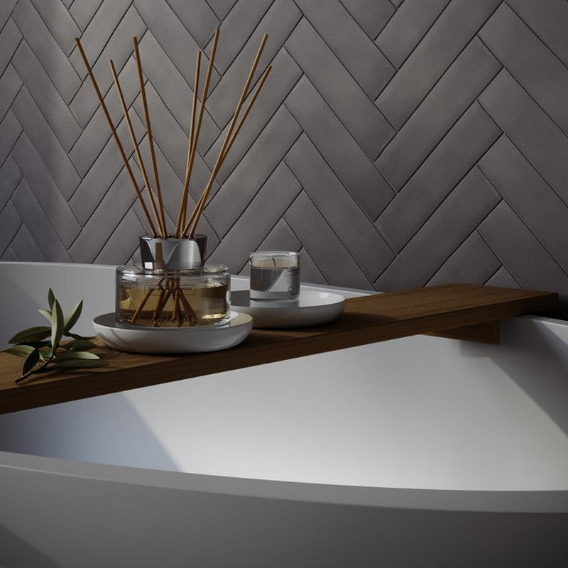 Wandtegel Revoir Paris PROVENCE Gris Beton 6.2×25 cm (doosinhoud 0.32 m2)3