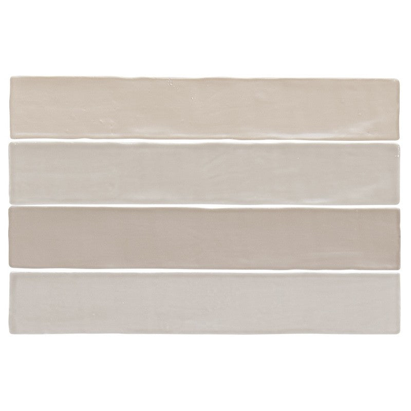 Wandtegel Sottocer SENSE Nude Beige 6.5×39.5 cm (doosinhoud 1 m2)1