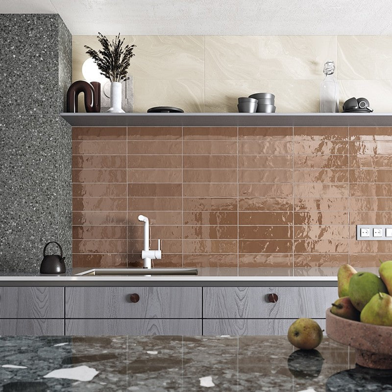 Wandtegel Vives JAVEA Teja Brillo 8×31.5 cm (doosinhoud 0.63 m2)3