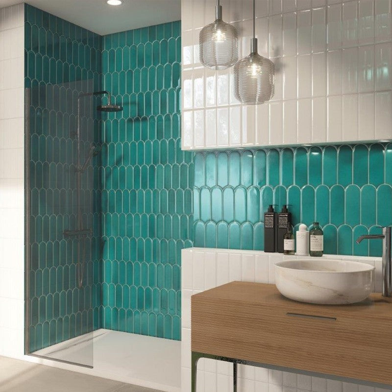 Wandtegel Natucer FAN Turchese 7.2×19.5 cm (doosinhoud 0.48 m2)3