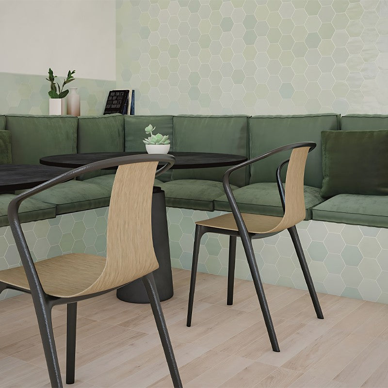 WOW ZELLIGE HEXA MINT Wandtegel 10,8×12,4 cm (doosinhoud 0.382 m2)3