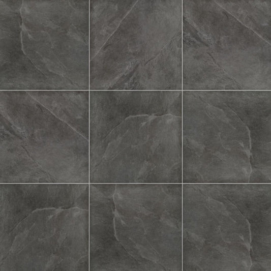 Vloertegel Fiordo Frame VLT 60×60 cm Antraciet Mat (doosinhoud 1.44 m2)2