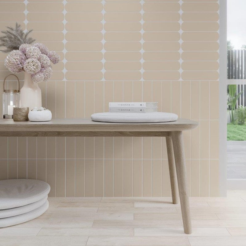 Wandtegel Wow GRACE Sand Gloss 7.5×30 cm (doosinhoud 0.444 m2)2