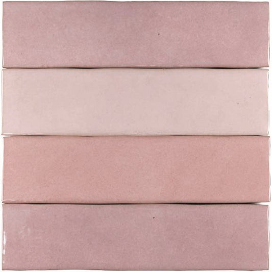 Wandtegel Marrakech ZELIJ Rosa 5×20 cm (doosinhoud 0.46 m2)2