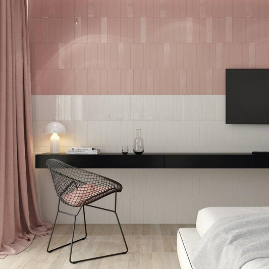 Wandtegel Wow GRACE White Gloss 7.5×30 cm (doosinhoud 0.444 m2)2