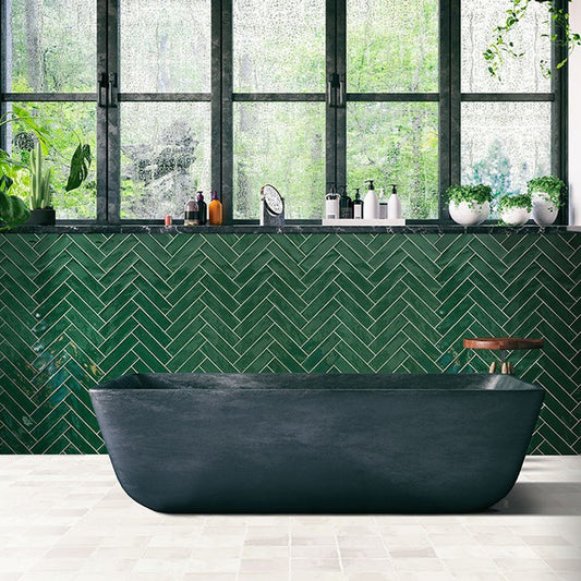 Wandtegel Sottocer HARMONY Jade Groen 7.5×30 cm (doosinhoud 0.5 m2)2