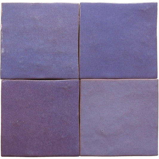 Wandtegel Marrakech ZELIJ Lila 10×10 cm (doosinhoud 0.81 m2)2
