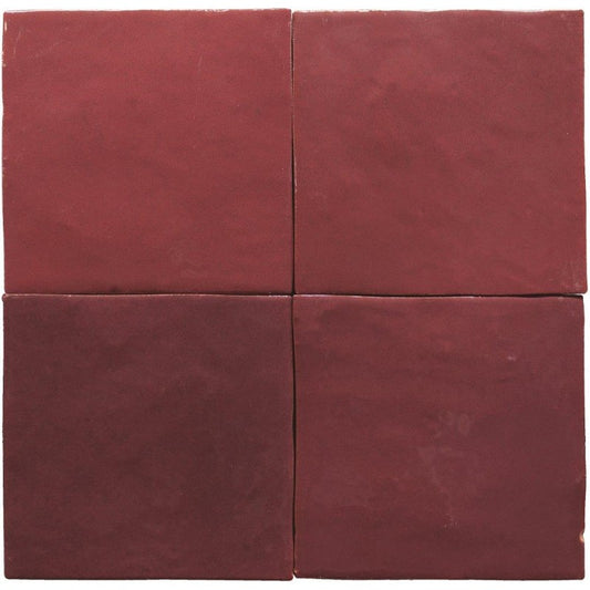 Wandtegel Marrakech ZELIJ Burdeos 10×10 cm (doosinhoud 0.81 m2)2