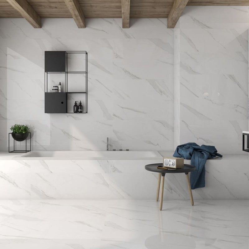 Wandtegel Geotiles ASARO Blanco 40×120 cm (doosinhoud 1.44 m2)3