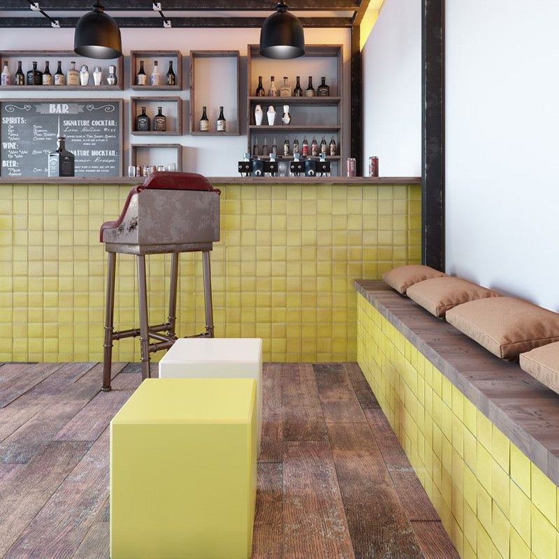 Wandtegel Marrakech ZELIJ Amarillo 10×10 cm (doosinhoud 0.81 m2)3