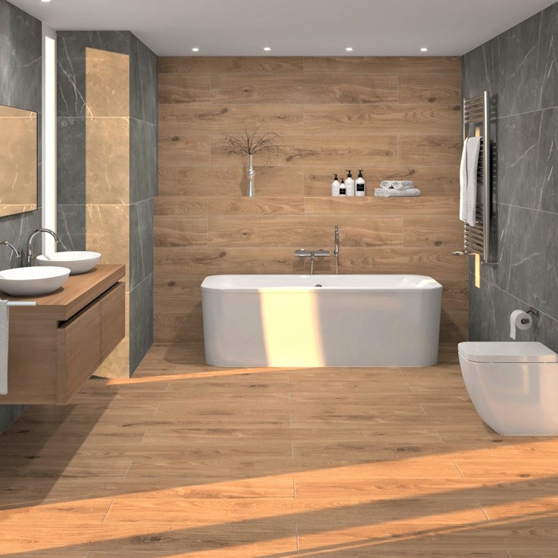 Vloertegel La Cueva DUTCH WOOD WARM OAK 15×60 cm (doosinhoud 1.26 m2)3