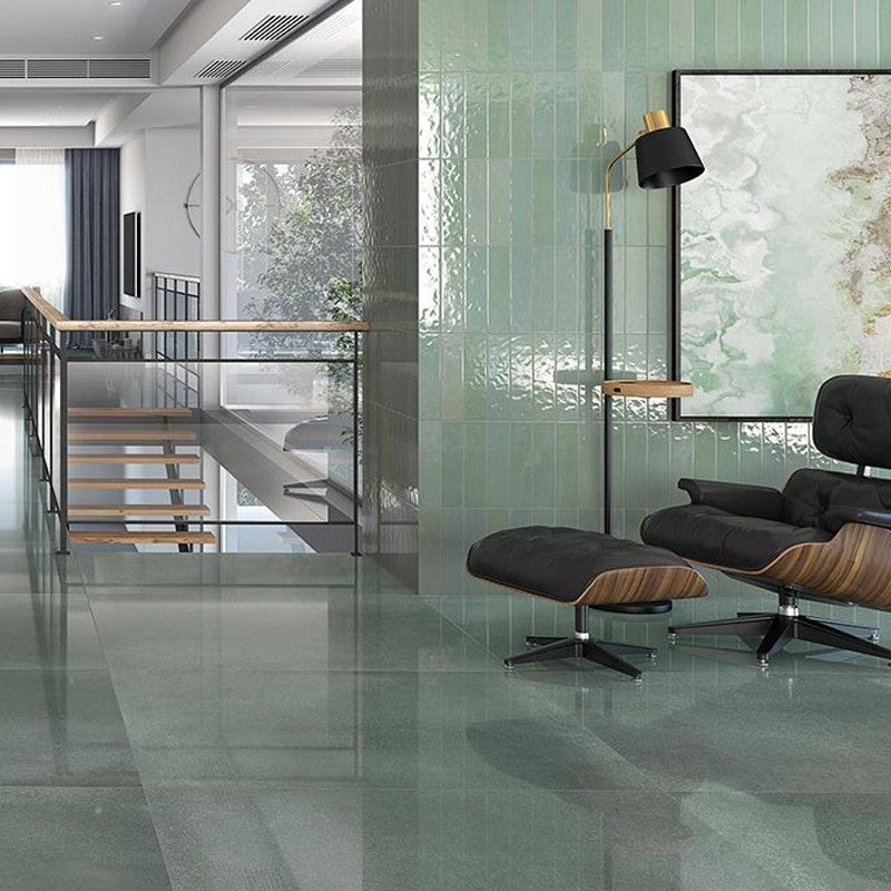 Wandtegel Arcana FLAMING Mint 8×31.5 cm (doosinhoud 0.63 m2)2