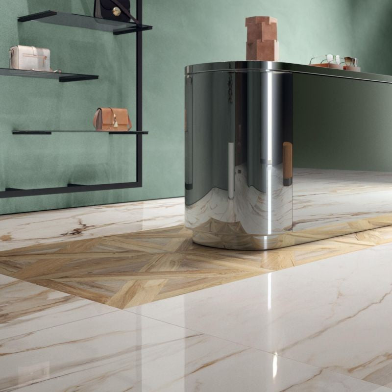 Vloertegel Flaviker SUPREME EVO Glans White 60×120 cm (doosinhoud 1.44 m2)2