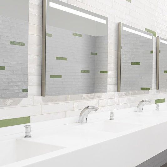 Wandtegel Sottocer HARMONY Olive Groen 7.5×30 cm (doosinhoud 0.5 m2)2