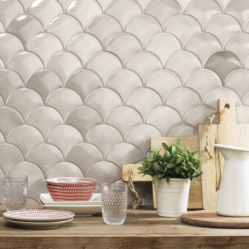 Wandtegel Natucer Squama Mist 6.2×12.7 cm (doosinhoud 0.38 m2)3