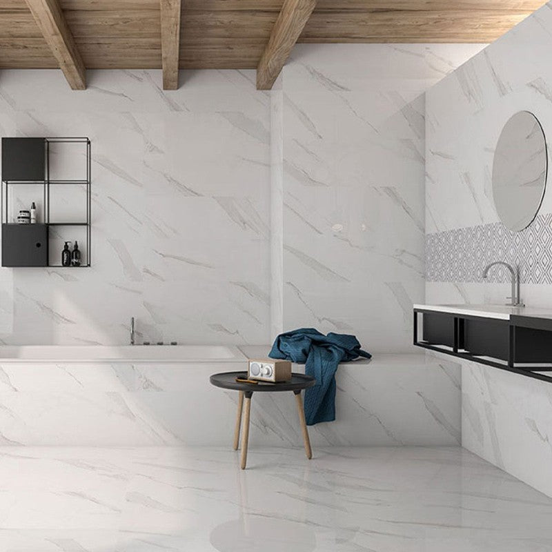 Vloertegel Geotiles STATUARY BLANCO GLANS 30×60 cm (doosinhoud 1.08 m2)3