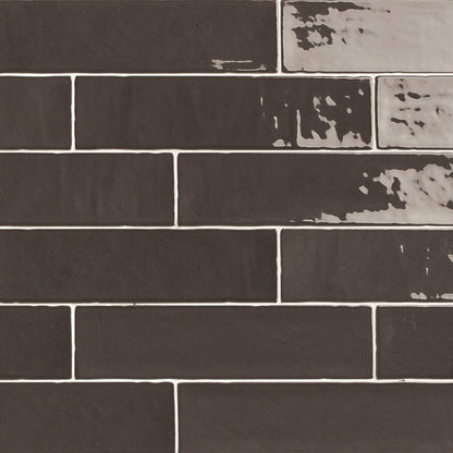 Wandtegel Natucer Zellige Black 6.2×25 cm (doosinhoud 0.5 m2)2
