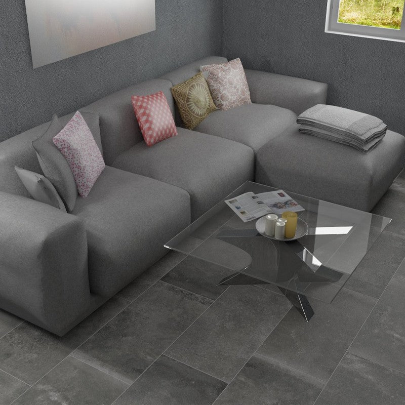 Vloertegel Flaviker BACKSTAGE Graphite 40×80 cm (doosinhoud 0.96 m2)3