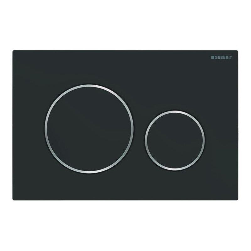 Geberit bedieningsplaat Sigma-20 Type: 115.882.141 Mat-Zwart / chroom1