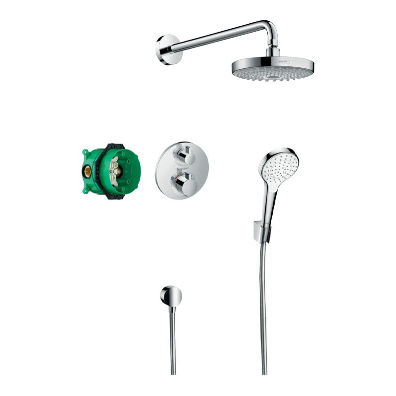 Hansgrohe Croma Select E 1jet opbouw Douchemengkraan Chroom1