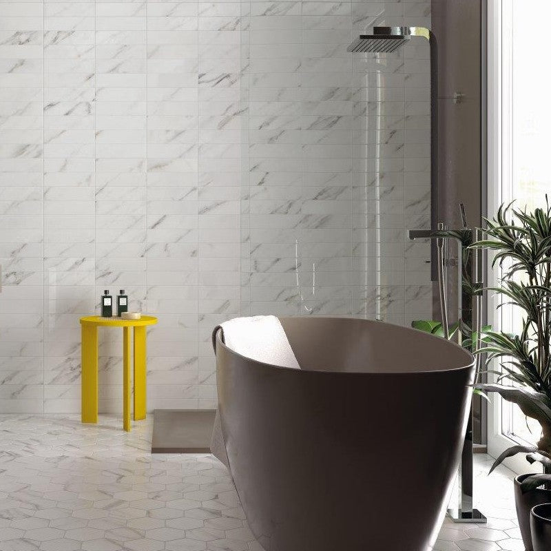 Wandtegel Heritage Marble Line Ducale Brillo 7.5×30 cm (doosinhoud 0.5 m2)3
