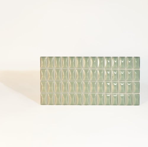 3D Bars Bevel Jade Gloss 12,5x25