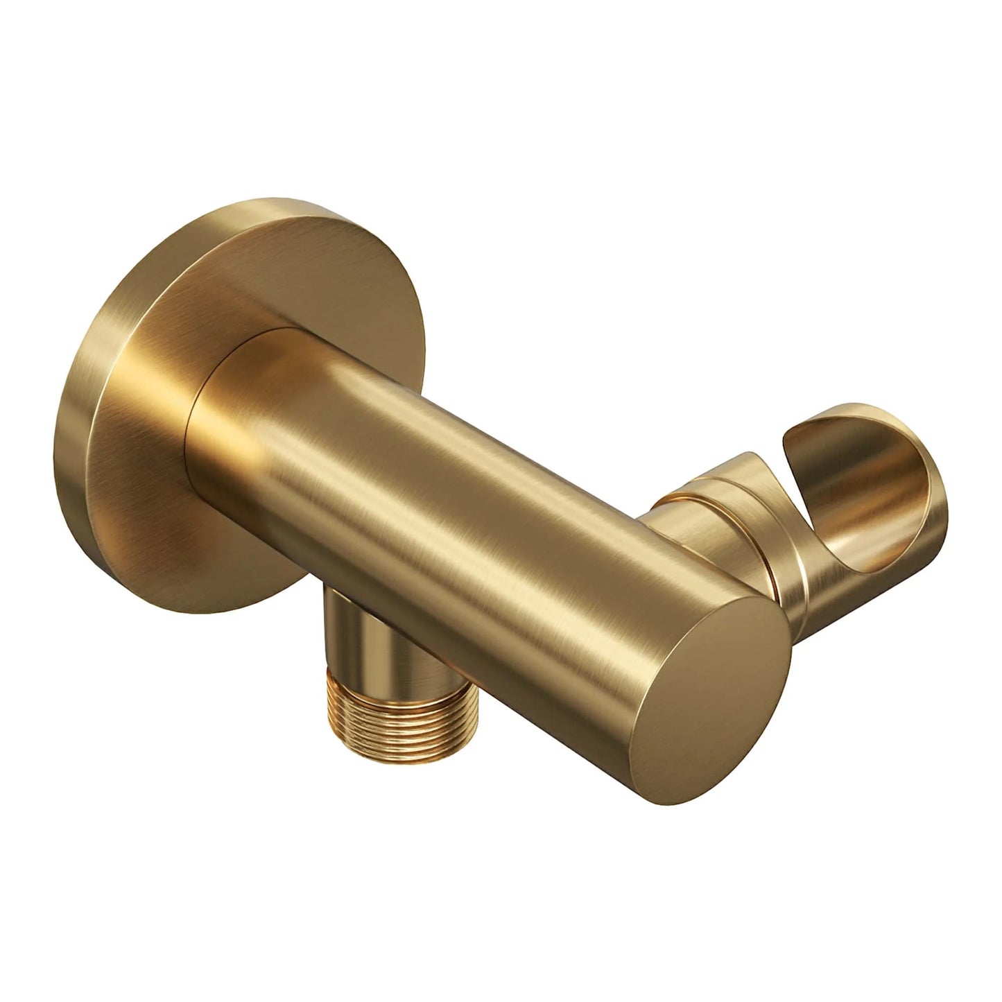 Brauer Gold Edition inbouw badthermostaat met uitloop - staafhanddouche - geborsteld goud PVD