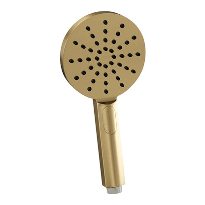 Brauer Gold Edition inbouw badthermostaat met uitloop - 3-standen handdouche - geborsteld goud PVD