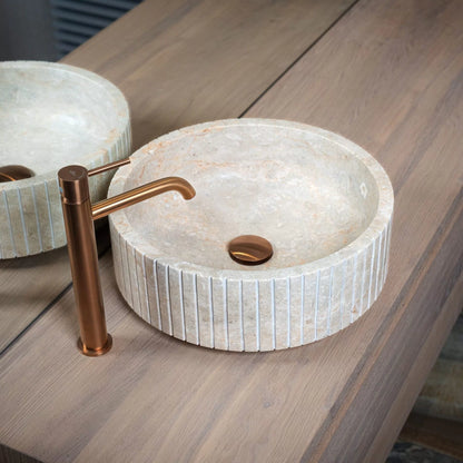 Waskom Loutro Jayda Rond 40x40x14 cm Marmer