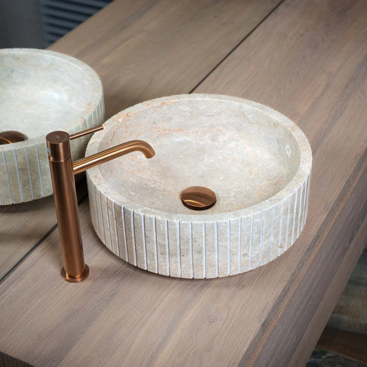 Waskom Loutro Jayda Rond 40x40x14 cm Marmer