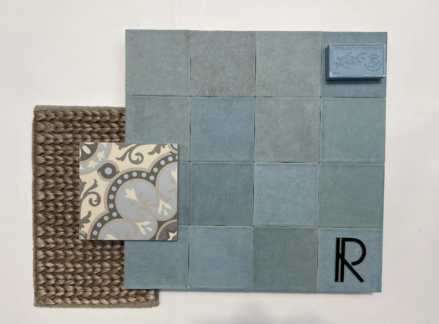 Revoir Paris Atelier Turquoise Mat 10x10 cm