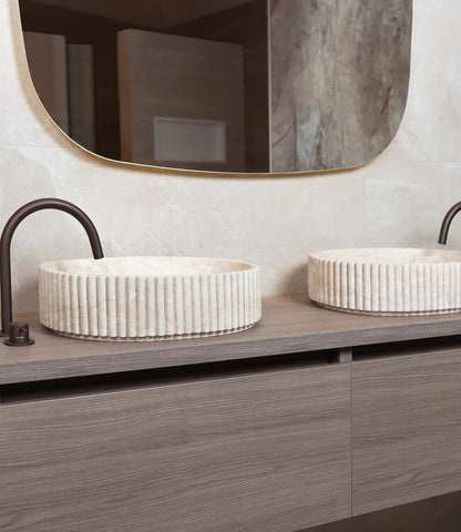 Waskom Loutro Irini Ovaal 50x38x12.5 cm Marmer