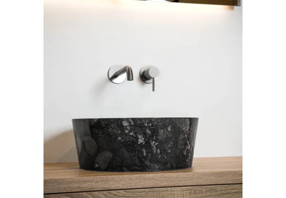 Waskom Loutro Bali B Rond 40x40x15 cm Marmer Black