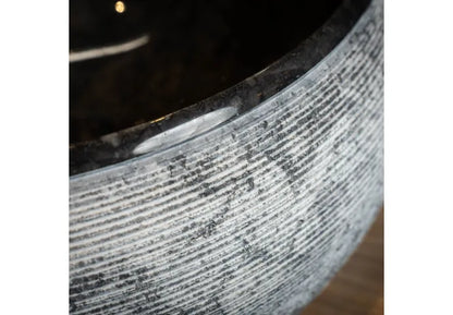 Waskom Loutro Rocky B Rond 40x40x15 cm Black