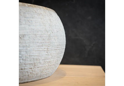 Waskom Loutro Rocky S Rond 40x40x15 cm Marmer Sand