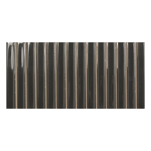 WOW SWEET BARS EBONY GLOSS Wandtegel 12,5×25 cm (doosinhoud 0.438 m2)1
