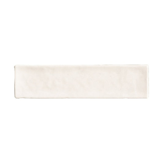 Wandtegel Natucer Zellige White Glans 6.2×25 cm (doosinhoud 0.5 m2)1