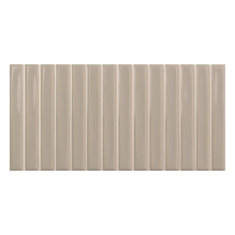 WOW SWEET BARS GREIGE GLOSS Wandtegel 12,5×25 cm (doosinhoud 0.438 m2)1