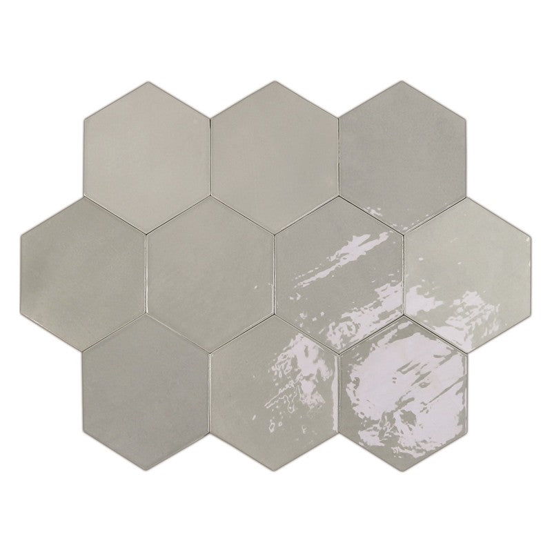 WOW ZELLIGE HEXA GREY Wandtegel 10,8×12,4 cm (doosinhoud 0.382 m2)2